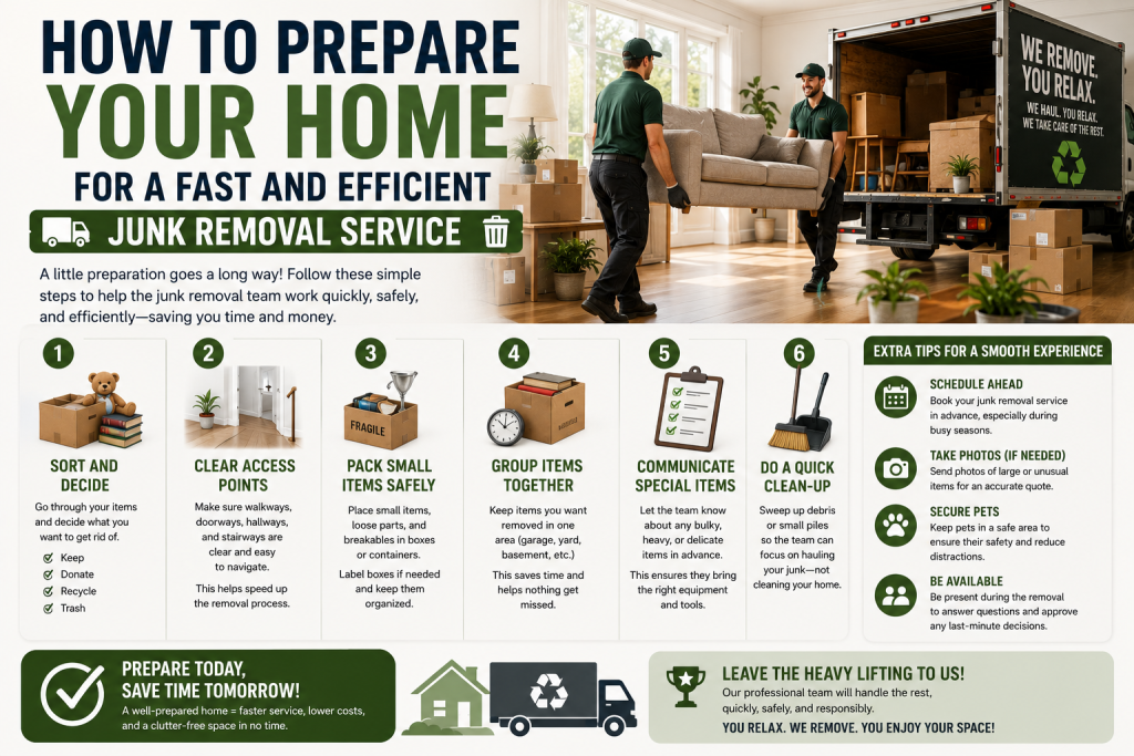 How to Prepare Your Home for a Fast and Efficient Junk Removal Service
