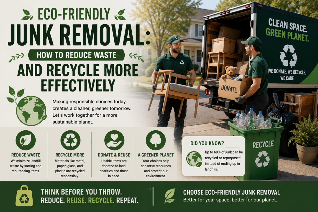 Eco-Friendly Junk Removal: How to Reduce Waste and Recycle More Effectively