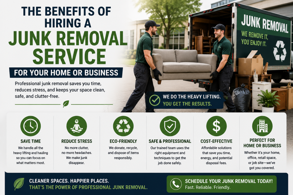 The Benefits of Hiring a Junk Removal Service for Your Home or Business